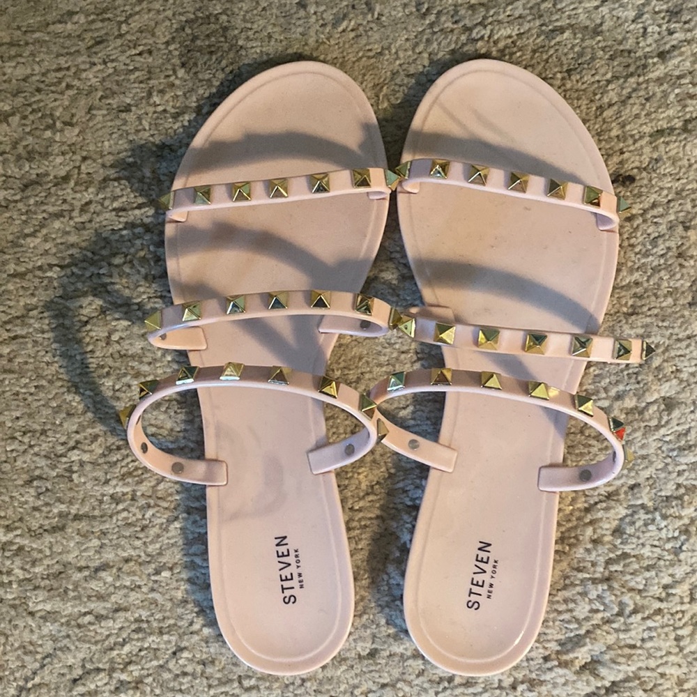 Stephen pink and gold strap, he sandals